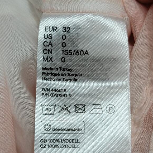 H&M Pink Tye Dye Wrap Skirt - Picture 7 of 8